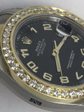 ROLEX DATEJUST 41MM Aftermarket Diamond bezel