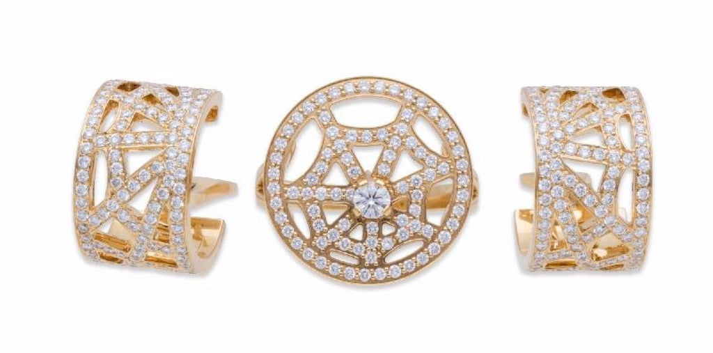 Chaumet Attrape-Moi Spiderweb Diamond Necklace