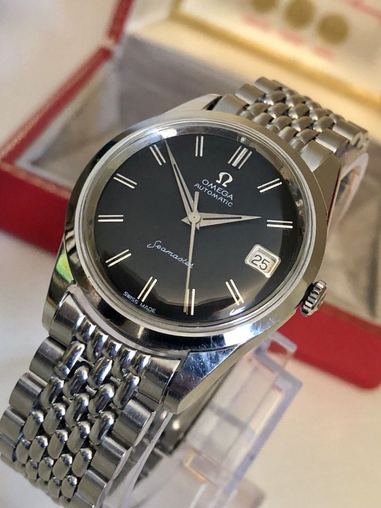 OMEGA VINTAGE SEAMASTER 1961 BLACK DIAL FACE VINTAGE WATCH Luxify Marketplace