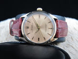 1966 ROLEX OYSTER PERPETUAL 1024 PINK GOLD SHELL ORIGINAL SALMON DIAL