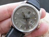 1978 ROLEX DAY-DATE 18039 WITH ORIGINAL BROWN DIAMOND DIAL AND PAPER