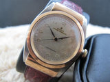 1947 ROLEX HOODED BUBBLEBACK 3065 2-TONE PINK GOLD WITH CREAMY DIAL