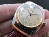 1947 ROLEX HOODED BUBBLEBACK 3065 2-TONE PINK GOLD WITH CREAMY DIAL