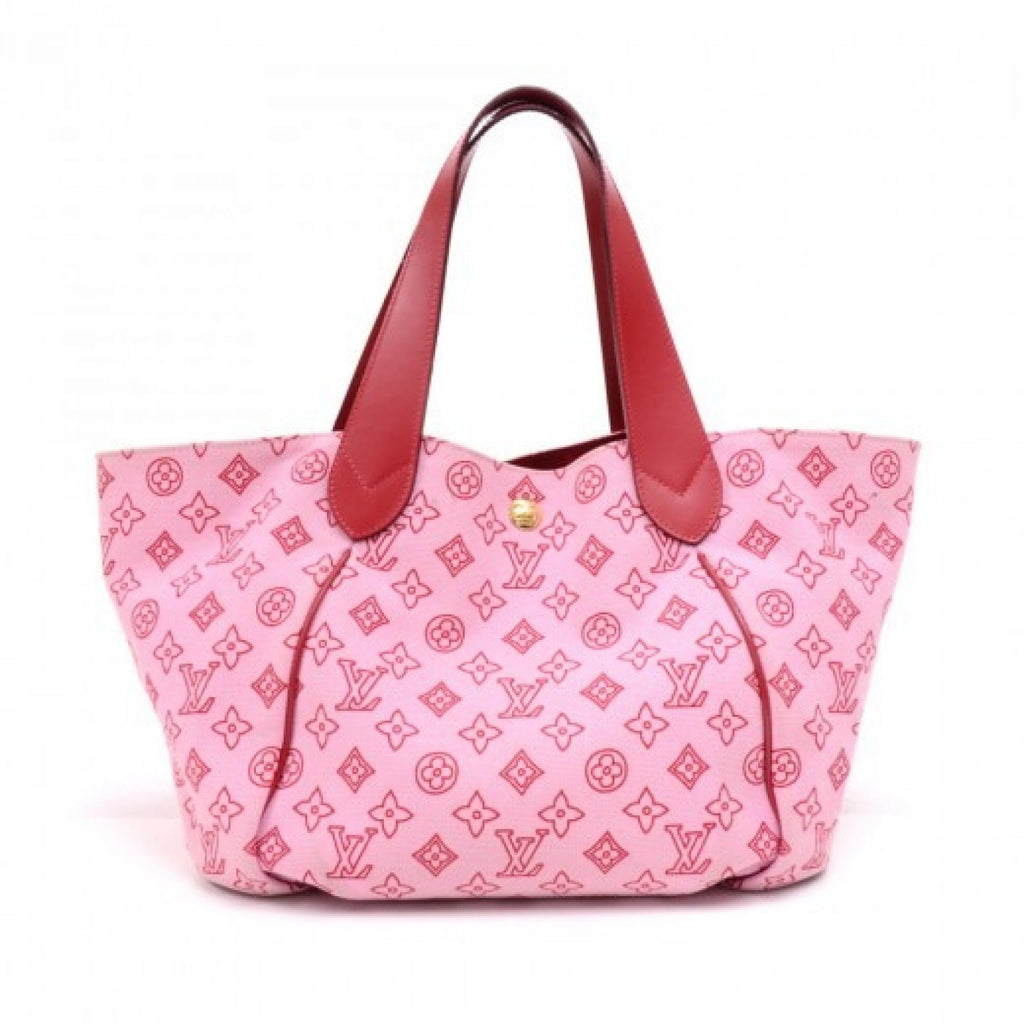 Louis Vuitton Louis Vuitton Cabas Ipanema GM Rose Red Monogram Cotton