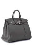 Pre-Owned Hermès Etain Taurillon Clemence Birkin 40