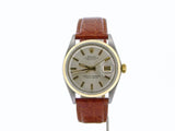 Pre Owned Mens Rolex Two-Tone Datejust with a Silver Dial 1601